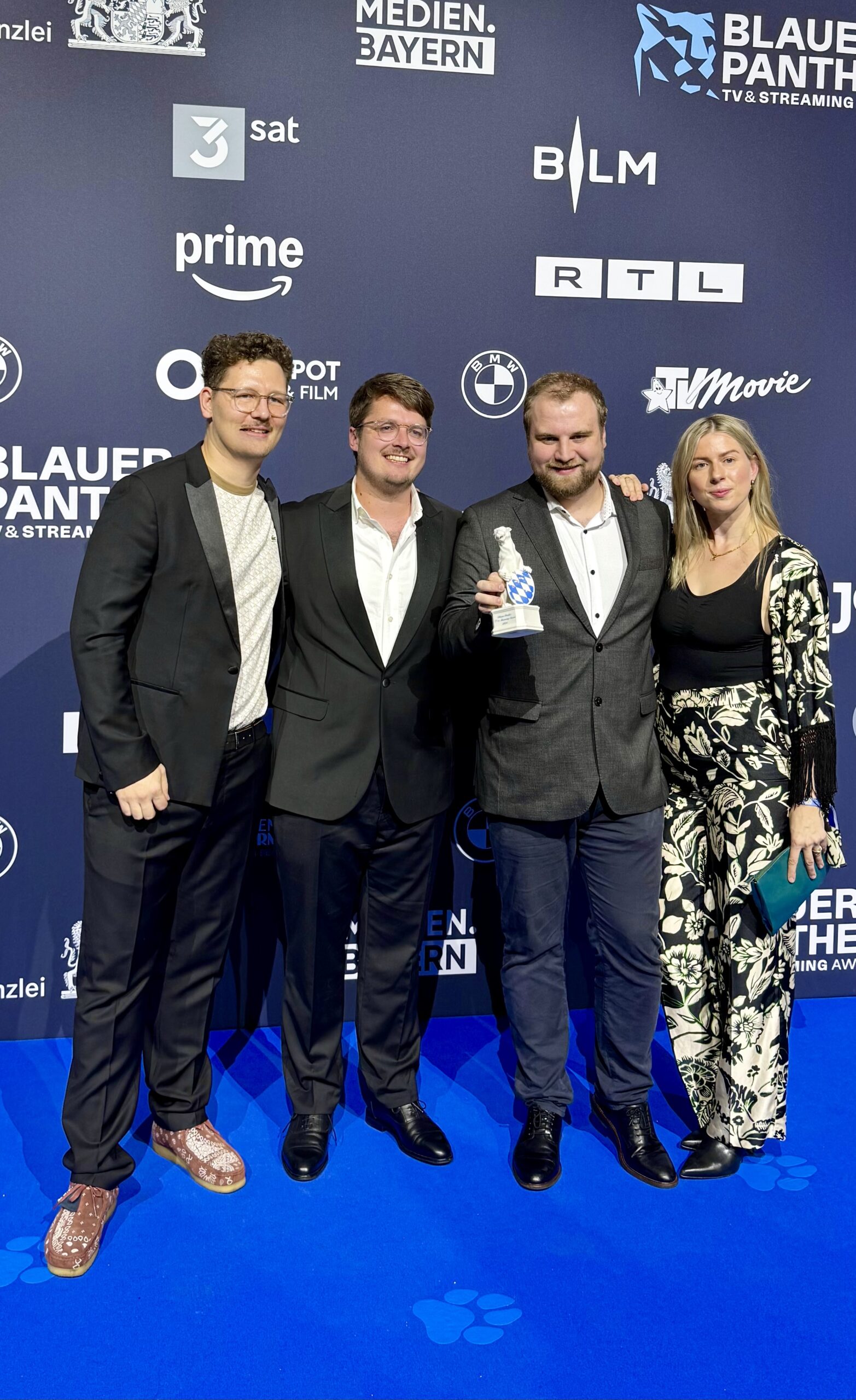 v.l.n.r. Maximilian Greil, Paul Beck, Marius Beck, Charlotte Groth